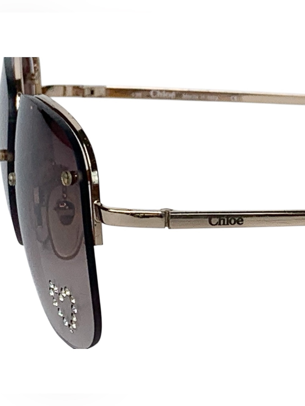 Chloé Rhinestone Heart Sunglasses - Picture 6 of 13
